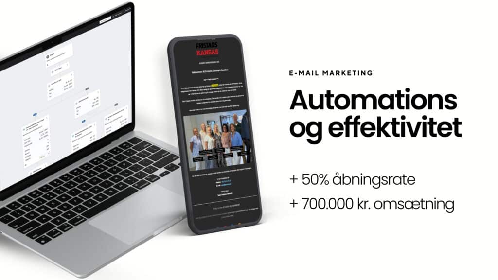 Automatiseret e-mail marketing og kunderejse flows for webshops