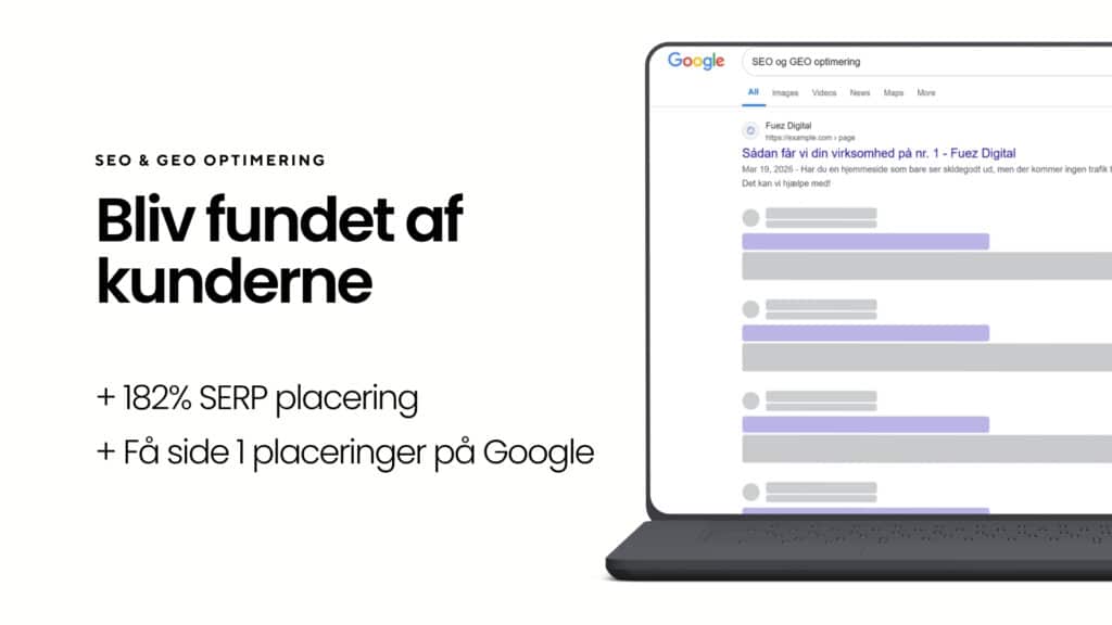 Strategisk SEO og webshop optimering hos Fuez Digital